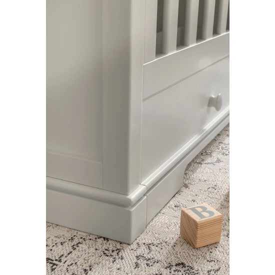 Mamas & Papas Grey Oxford Cot Bed 7 Mamas & Papas Grey Oxford Cot Bed - Image 5