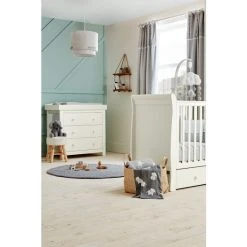 Mamas & Papas White Mia 2 Piece Furniture Cot Set