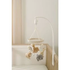 Mamas & Papas Brown Born To Be Wild Musical Cot Mobile