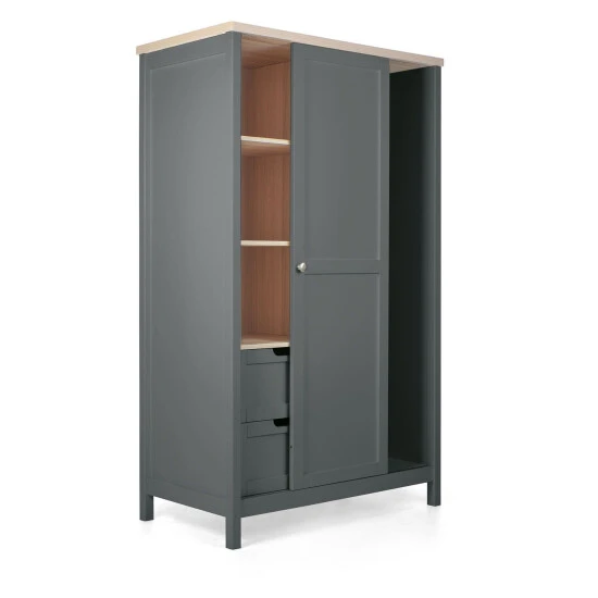 Mamas & Papas Grey Kids Harwell Wardrobe 9 Mamas & Papas Grey Kids Harwell Wardrobe - Image 7