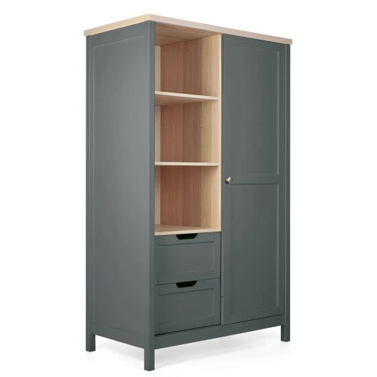 Mamas & Papas Grey Kids Harwell Wardrobe 12 Mamas & Papas Grey Kids Harwell Wardrobe - Image 10