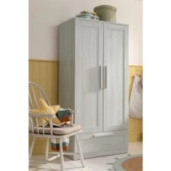 Mamas & Papas Grey Kids Atlas Wardrobe
