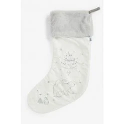 Mamas & Papas White Treasured Christmas Large Stocking