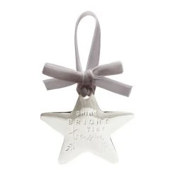 Mamas & Papas Silver Forever Treasured Silver Hanging Star