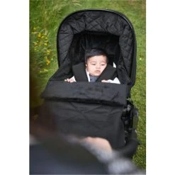 Mamas & Papas Black Ocarro Carbon Black Footmuff