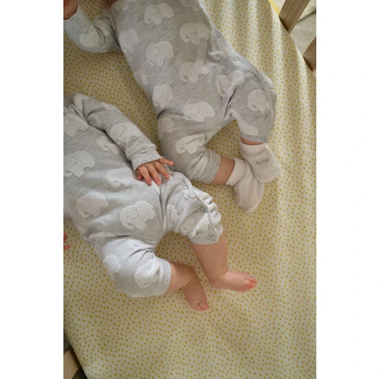 Mamas & Papas Grey Elephant Textured Romper 4 Mamas & Papas Grey Elephant Textured Romper - Image 2