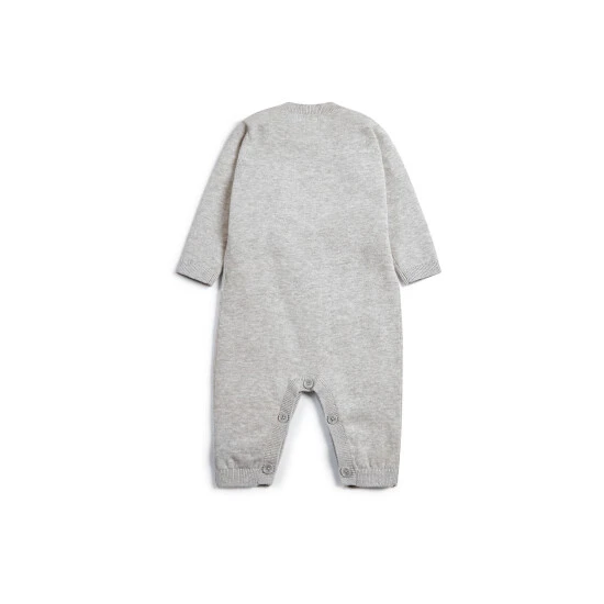 Mamas & Papas Grey Knitted Character Romper 4 Mamas & Papas Grey Knitted Character Romper - Image 2