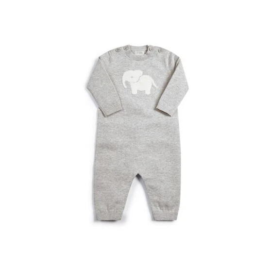 Mamas & Papas Grey Knitted Character Romper 6 Mamas & Papas Grey Knitted Character Romper - Image 4