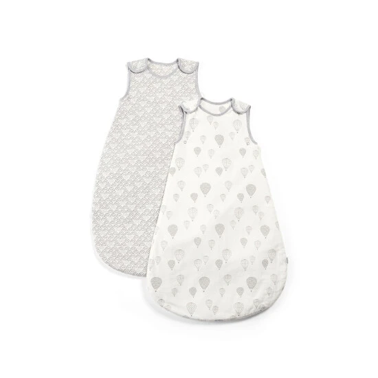 Mamas & Papas Grey Baby 2.5 Tog Sleep Bags 2 Pk 2 Mamas & Papas Grey Baby 2.5 Tog Sleep Bags 2 Pk