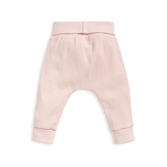 Mamas & Papas Basics Pink Rib Leggings 3 Mamas & Papas Basics Pink Rib Leggings - Image 2