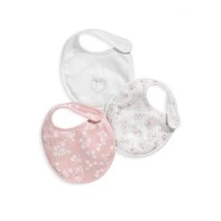 Mamas & Papas Girls Pink 3 Pack Bibs