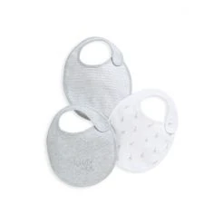 Mamas & Papas Grey Three Pack Bibs Set