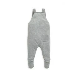 Mamas & Papas Newborn Unisex Grey Knitted Dungaree