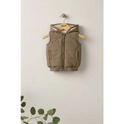 Mamas & Papas Taupe Brown Gilet -Mamas & Papas Shop unnamed file 2337