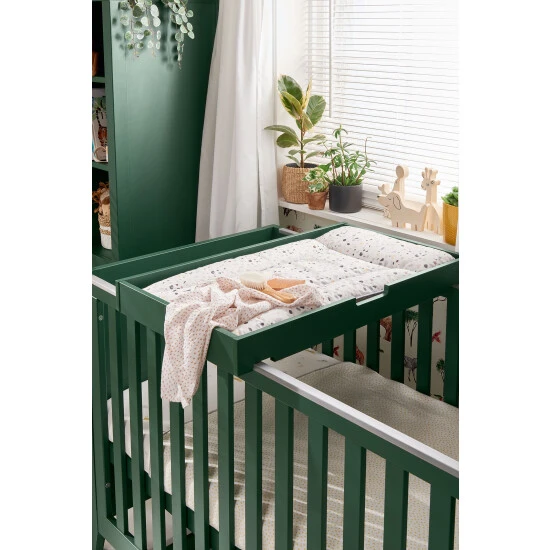 Mamas & Papas Green Melfi Cot Top Changer 2 Mamas & Papas Green Melfi Cot Top Changer
