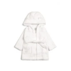 Mamas & Papas White Faux Fur Dressing Gown