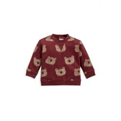 Mamas & Papas Red Bear Print Sweatshirt