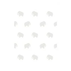 Mamas & Papas Grey Welcome To The World Elephant Wallpaper