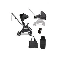Mamas & Papas Black Airo Pushchair 5 Piece Bundle In Black (Save £136)