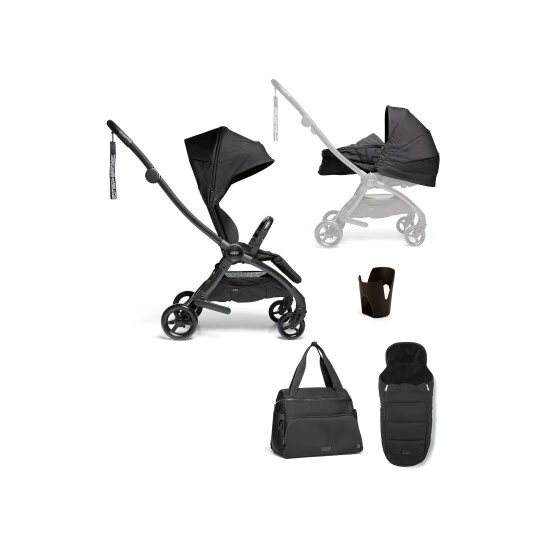 Mamas & Papas Black Airo Pushchair 5 Piece Bundle In Black (Save £136) 3 Mamas & Papas Black Airo Pushchair 5 Piece Bundle In Black (Save £136)