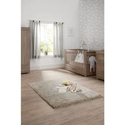Mamas & Papas 3 Piece Grey Wash Franklin Cot Bed Range With Dresser And Wardrobe